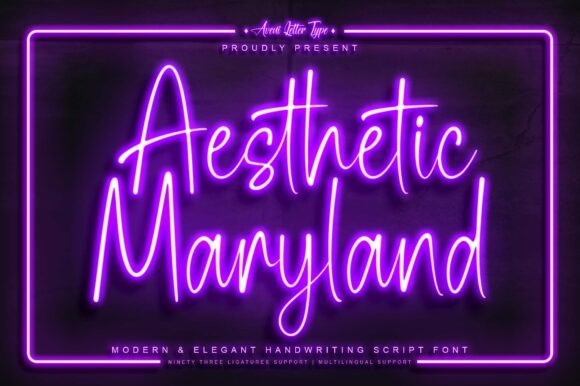 Aesthetic Maryland: Elevating Design with Elegant Typography