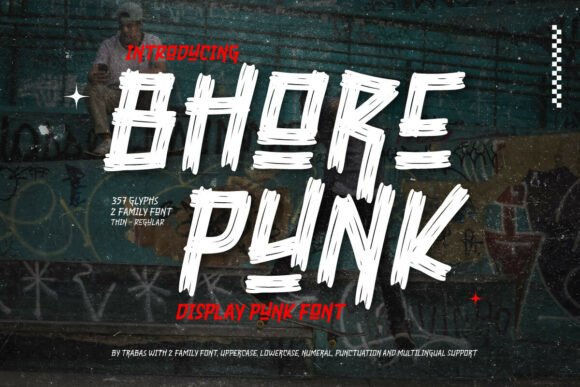 Bhore Punk: Bold Display Typography
