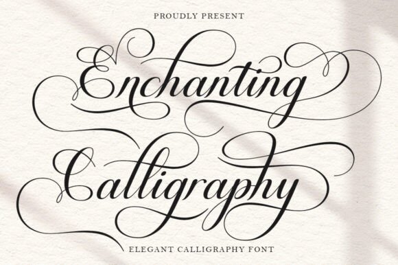Enchanting Calligraphy: Elevating Design with Elegant Script