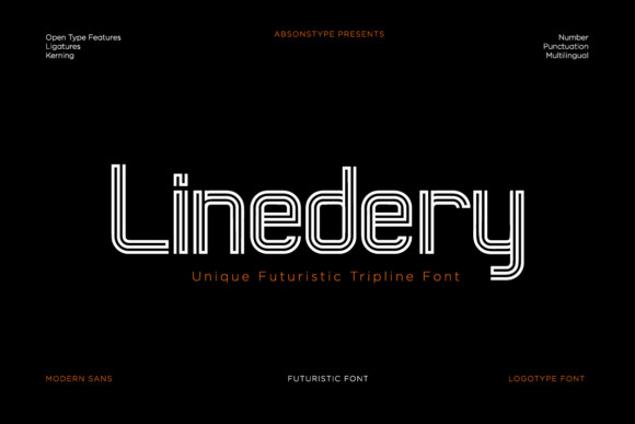 Lindery: A Futuristic Display Font for Bold Design