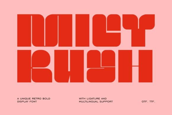 Mict Rush: Bringing Bold Retro Geometry to Modern Design Projects