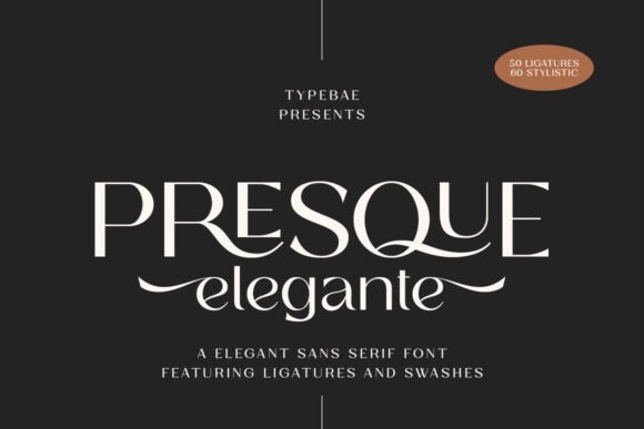 Presque Elegante: Mastering Luxury Typography Through Ligatures and Stylistic Alternates