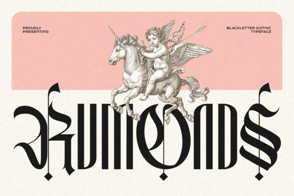 Rumonds: Elevating Brand Identity with Modern Blackletter Typography