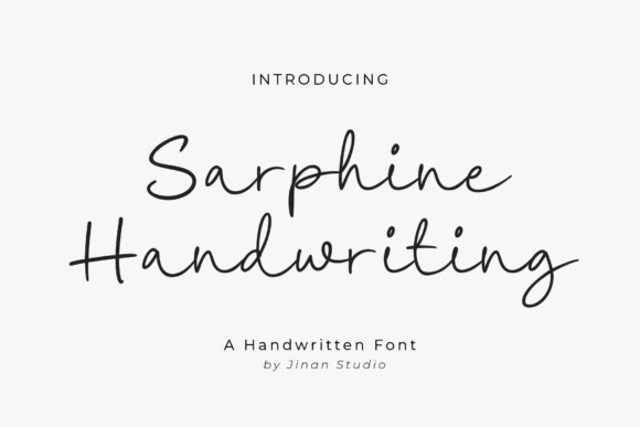 Sarphine: Elevating Design with Contemporary Handwritten Elegance