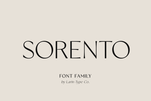 Sorento Regular: Elevating Design with Refined Elegance