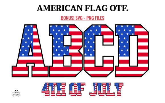 Varsity American Flag: Typography That Celebrates National Pride